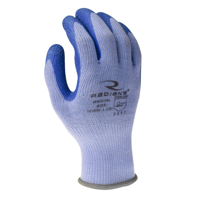 Radians 10-Gauge Blue Polyester Crinkle Latex Palm Coated Work Gloves Coated Palm