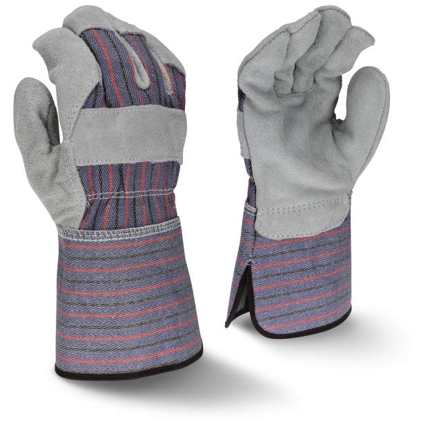 Radians RWG3200G Regular Shoulder Split Cowhide Leather Palm Work Glove with Gauntlet Cuff