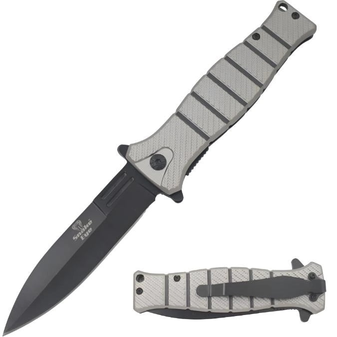 Snake Eye Tactical SE-1966GR-BK Spring Assisted Folding Knife Black Blade Knives Cutting Tools