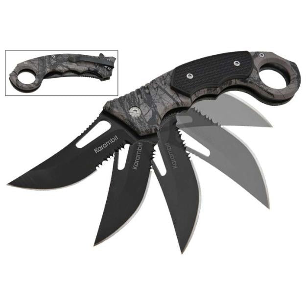 Snake Eye Tactical SE-480CA Spring Assisted Folding Knife Camo Knives Cutting Tools