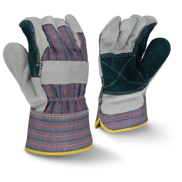 Radians RWG3200JP Regular Shoulder Split Cowhide Joint Leather Palm Work Glove with Safety Cuff