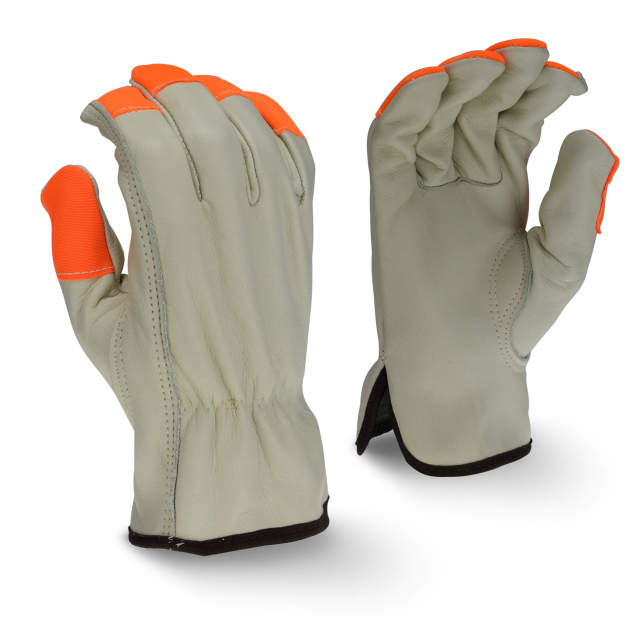Radians RWG4220H High Visibility Standard Grain Cowhide Leather Driver Glove