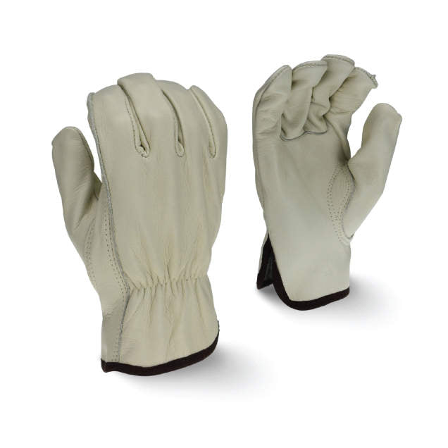 Radians RWG4122 Economy Grain Cowhide Leather Driver Glove with Keystone Thumb