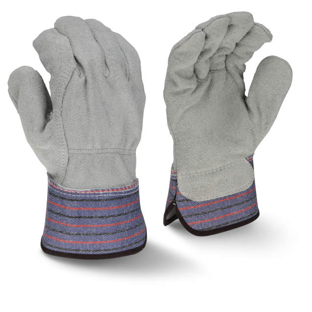 Radians RWG3206 Full Split Cowhide Leather Work Glove with Safety Cuff
