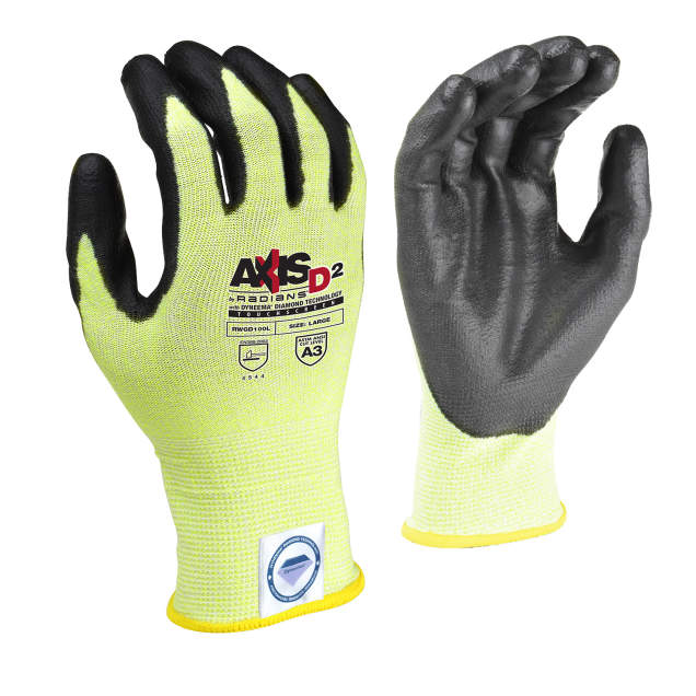 Radians RWGD100 AXIS D2™ Dyneema® A4 Cut Protection Touchscreen Glove